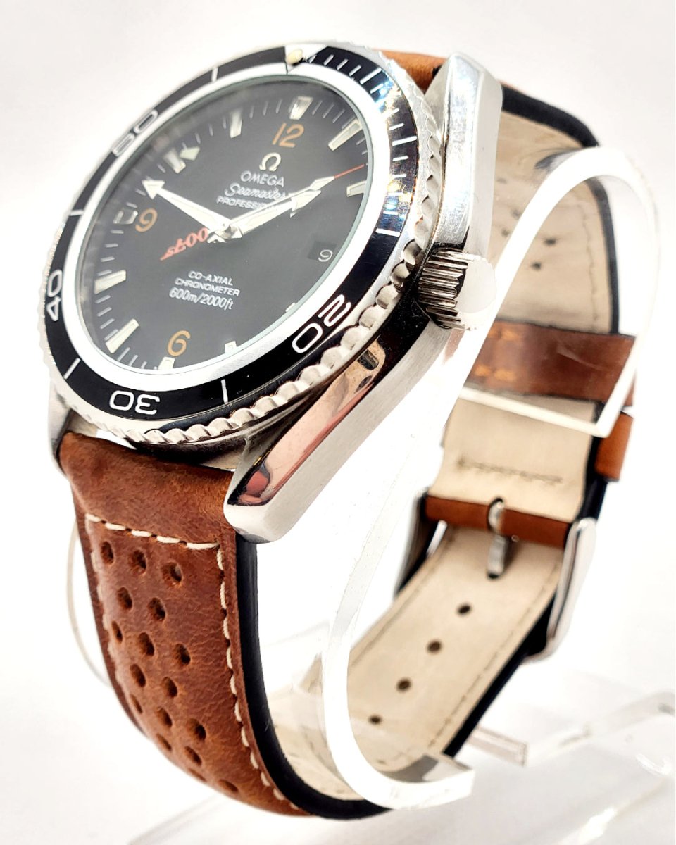 Rally | Perforated Leather watch band - Strapped For Time