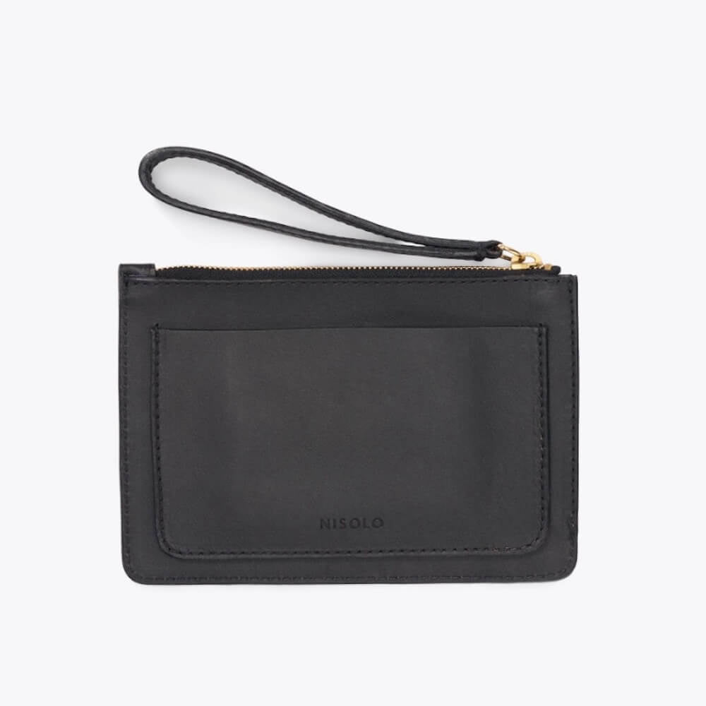 Nisolo Leather Go-To Wristlet Clutch watch band - Strapped For Time