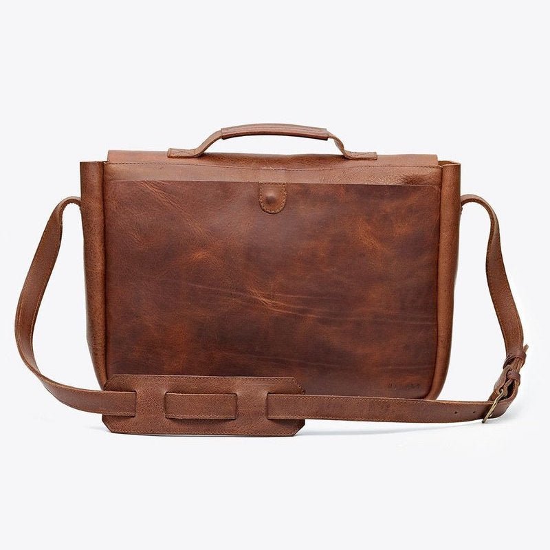 Nisolo Loreto Leather Messenger Bag watch band - Strapped For Time