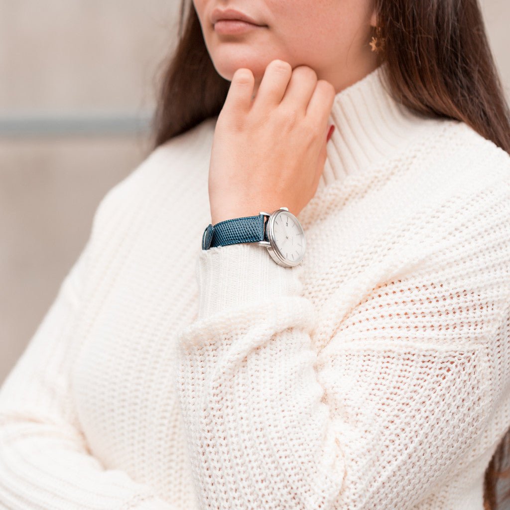 Rainbow | Embossed Lizard watch band - Strapped For Time