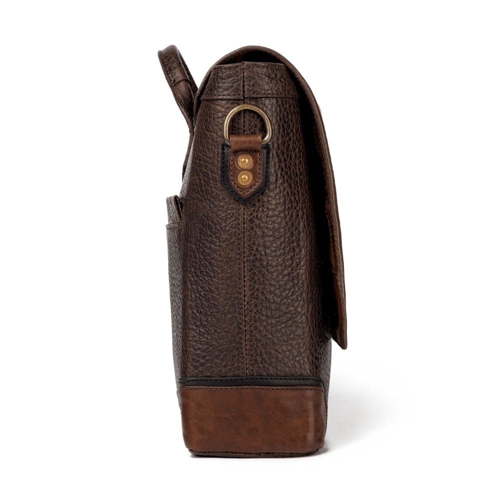 Theodore Leather Messenger Bag watch band - Strapped For Time