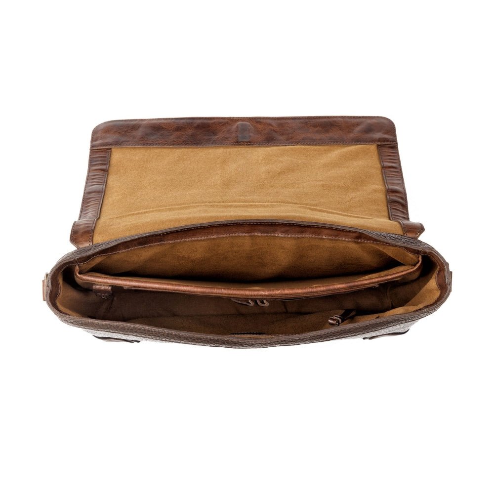 Theodore Leather Messenger Bag watch band - Strapped For Time