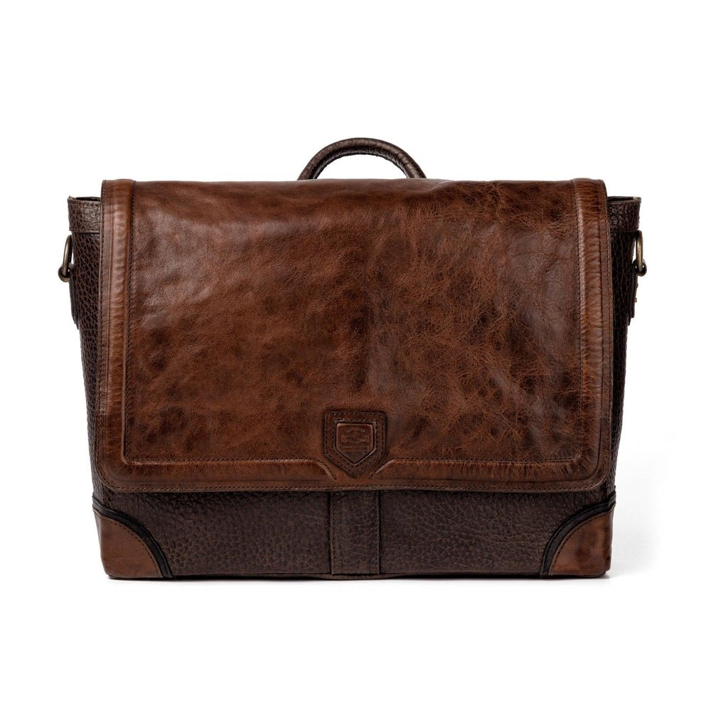 Theodore Leather Messenger Bag watch band - Strapped For Time