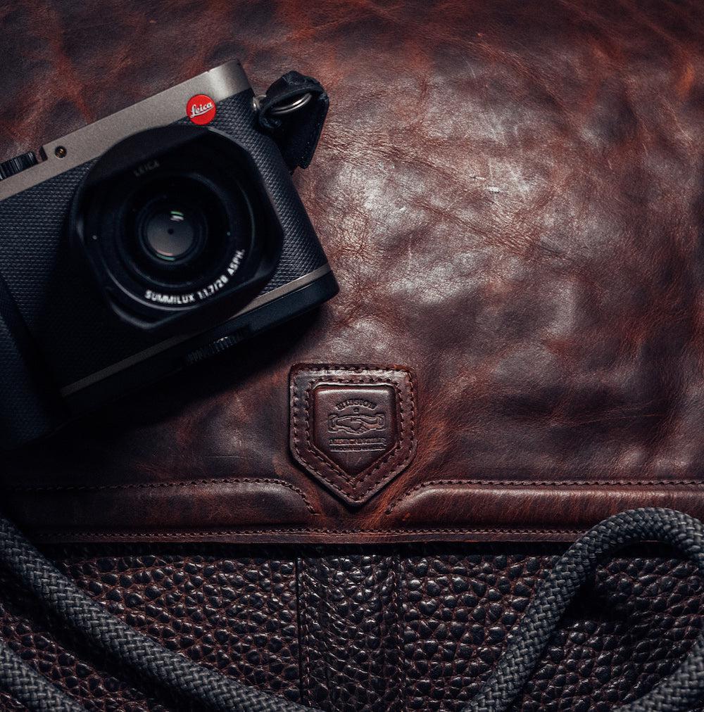 Theodore Leather Messenger Bag watch band - Strapped For Time
