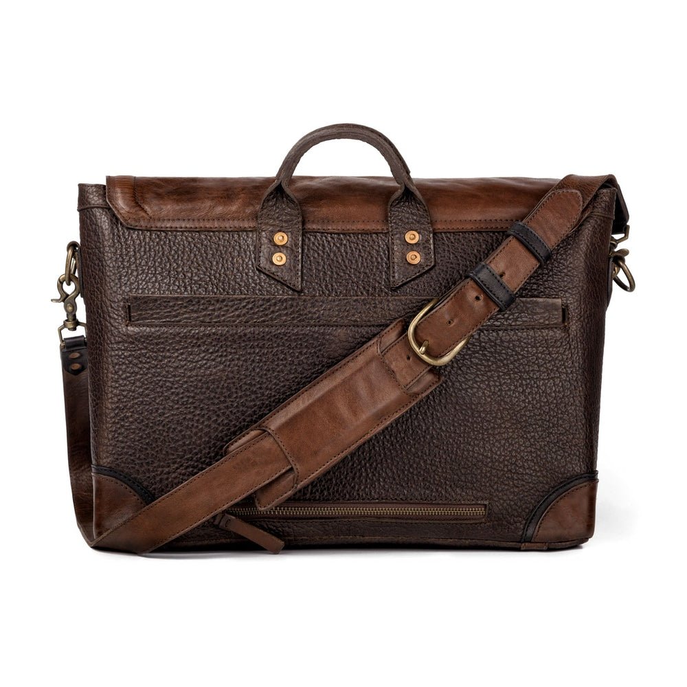 Theodore Leather Messenger Bag watch band - Strapped For Time