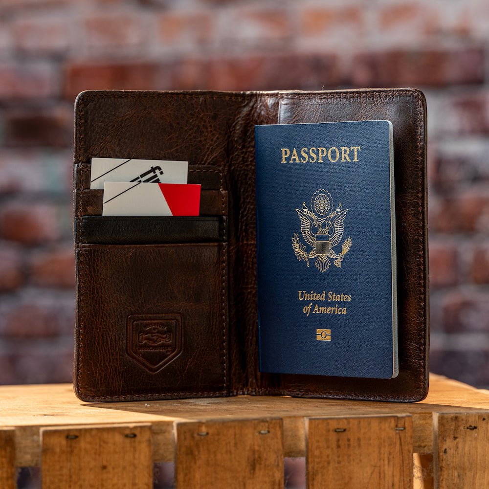 Theodore Leather Passport Wallet watch band - Strapped For Time