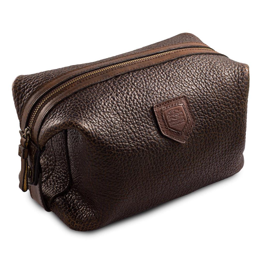 Theodore Leather Toiletry Wash Bag watch band - Strapped For Time