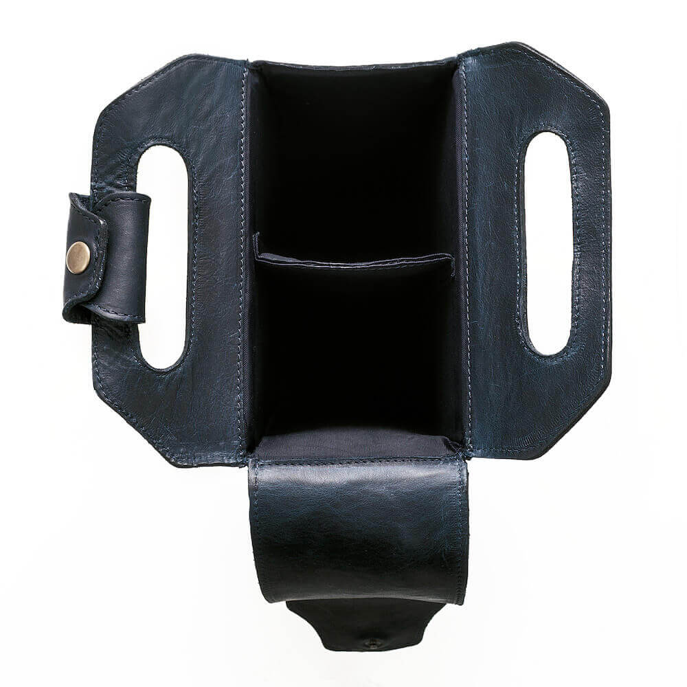 Tooled Leather Two Bottle Wine Carrier watch band - Strapped For Time