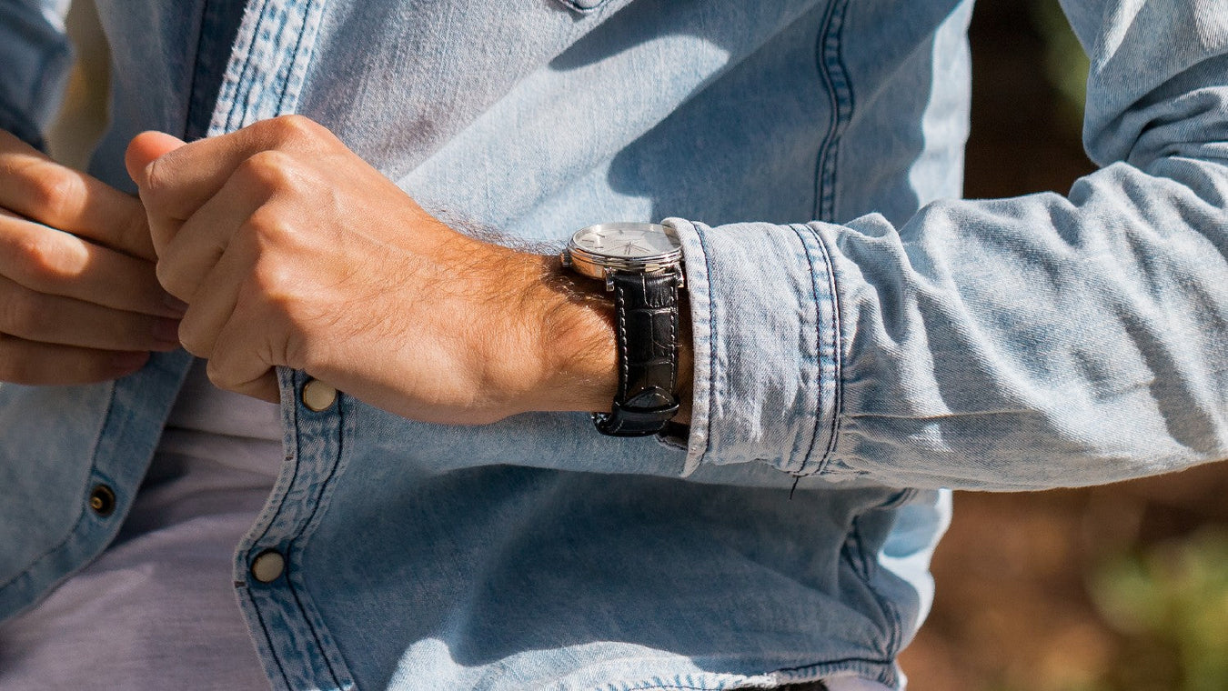 Embossed Leather Watch Bands