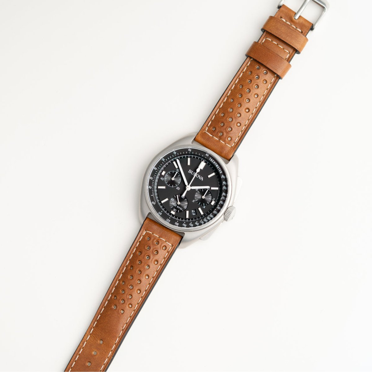 Rally | Perforated Leather watch band - Strapped For Time