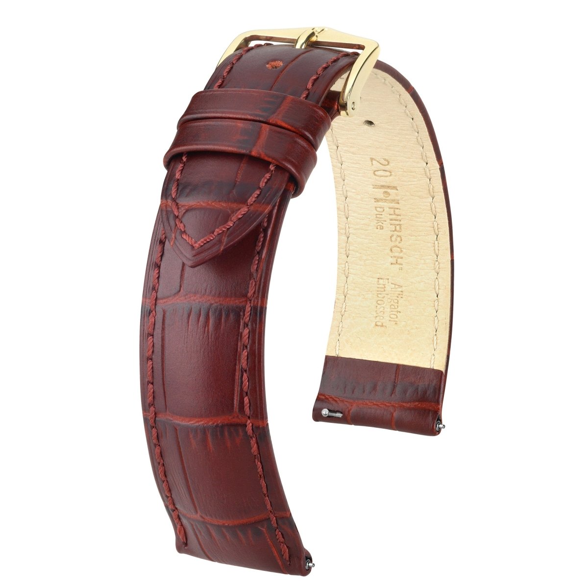 Duke | Embossed Alligator watch band - Strapped For Time