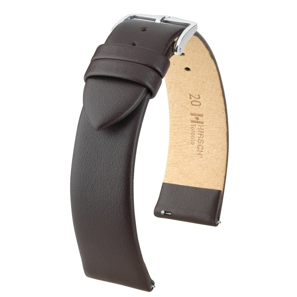 Toronto | Flat Calfskin Leather watch band - Strapped For Time