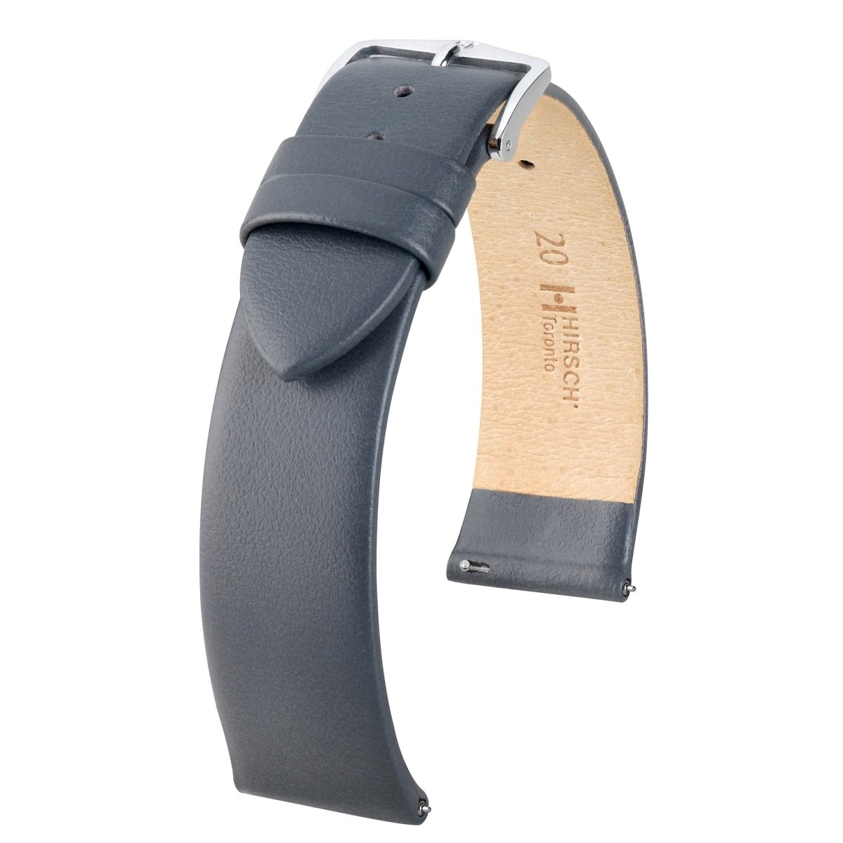 Toronto | Flat Calfskin Leather watch band - Strapped For Time