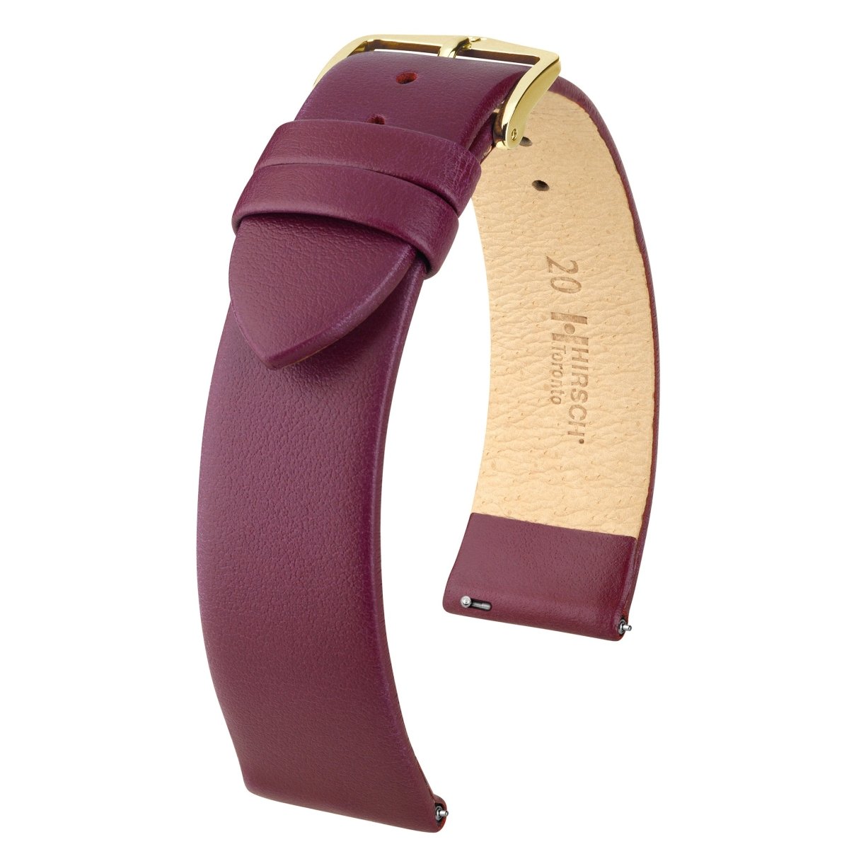 Toronto | Flat Calfskin Leather watch band - Strapped For Time