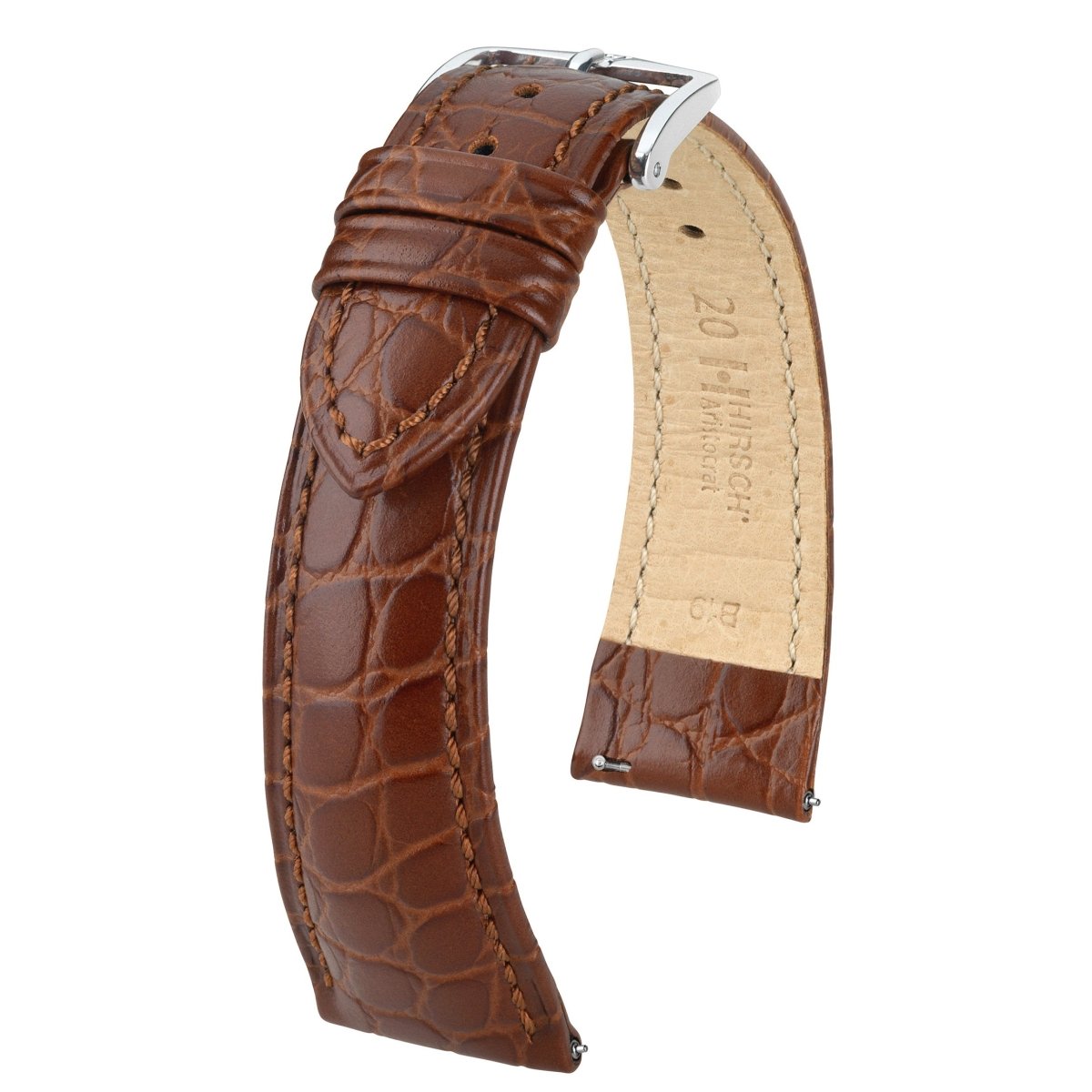 Aristocrat | Embossed Crocodile watch band - Strapped For Time