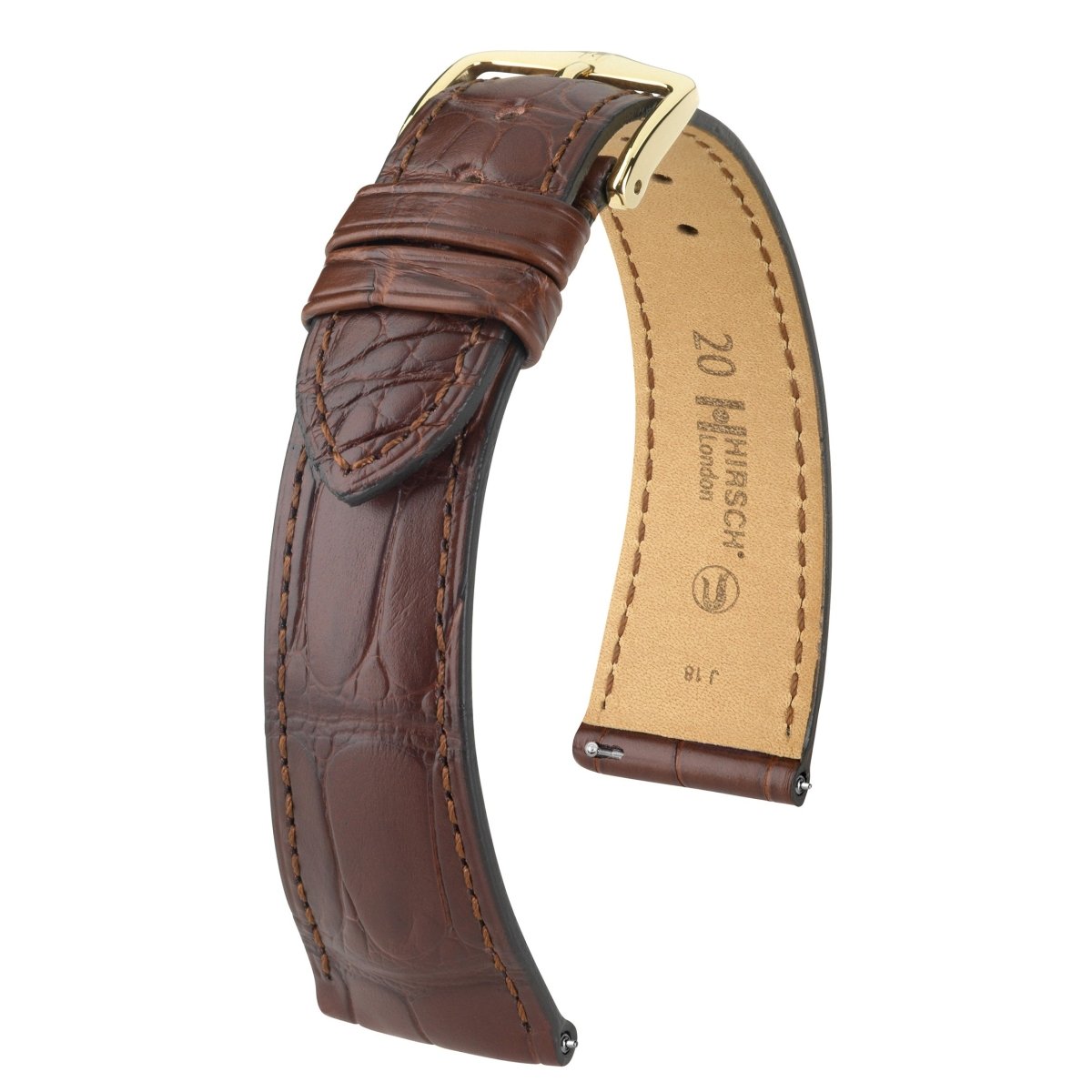 London | Center Cut Alligator watch band - Strapped For Time