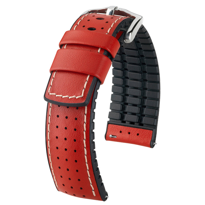 Hirsch Tiger Watch Band | Red