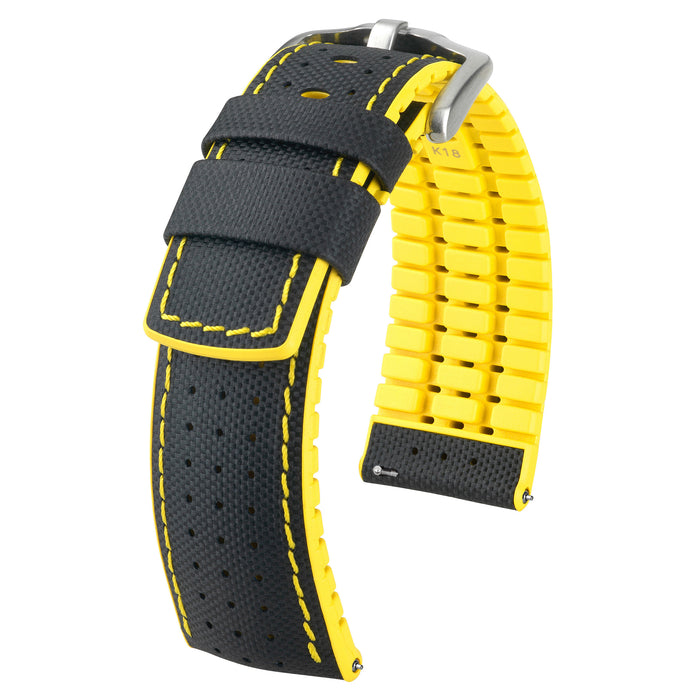 Hirsch Robby Watch Band | Yellow