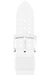 waterproof caoutchouc rubber strap in white with perforated holes