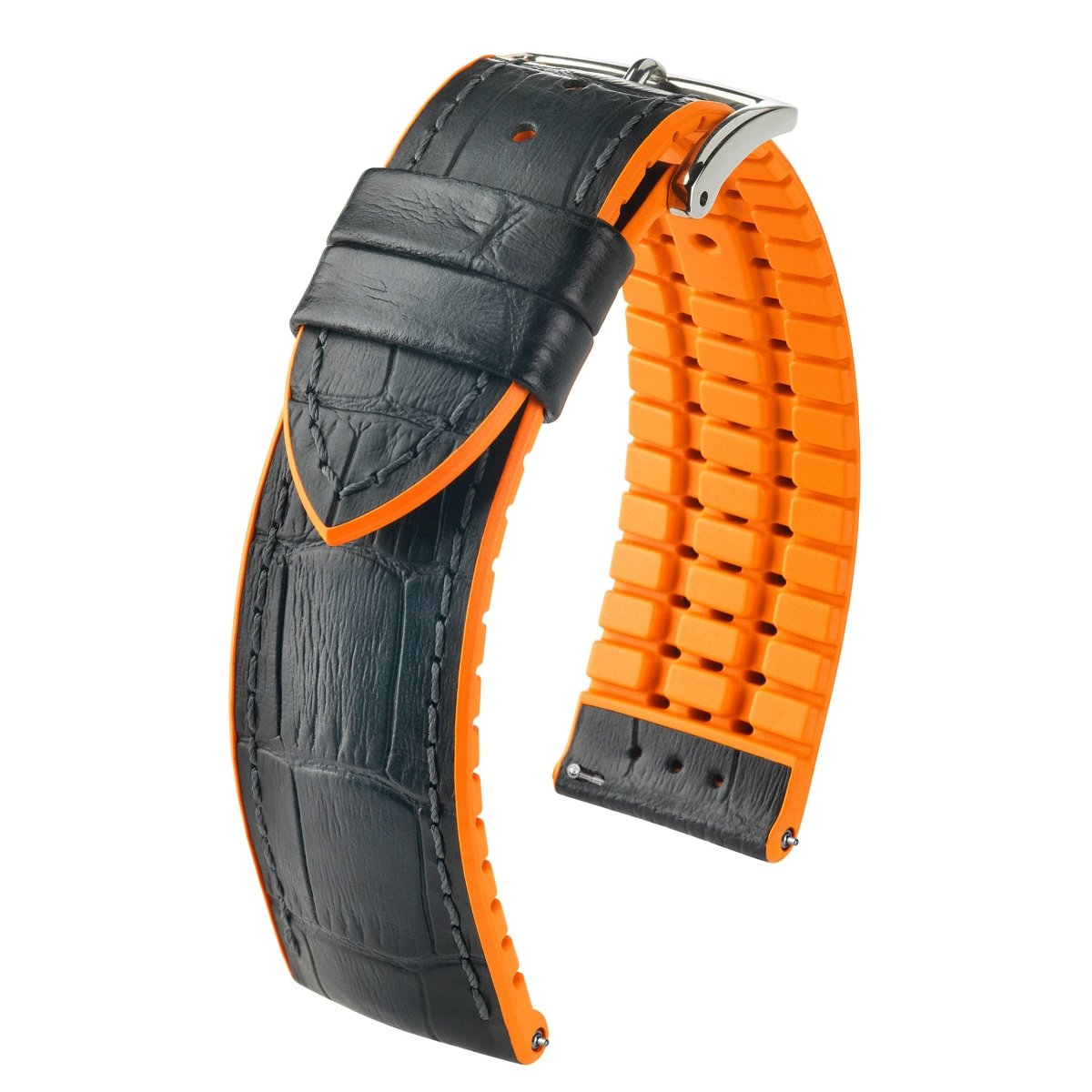 Andy | Performance Embossed Leather watch band - Strapped For Time