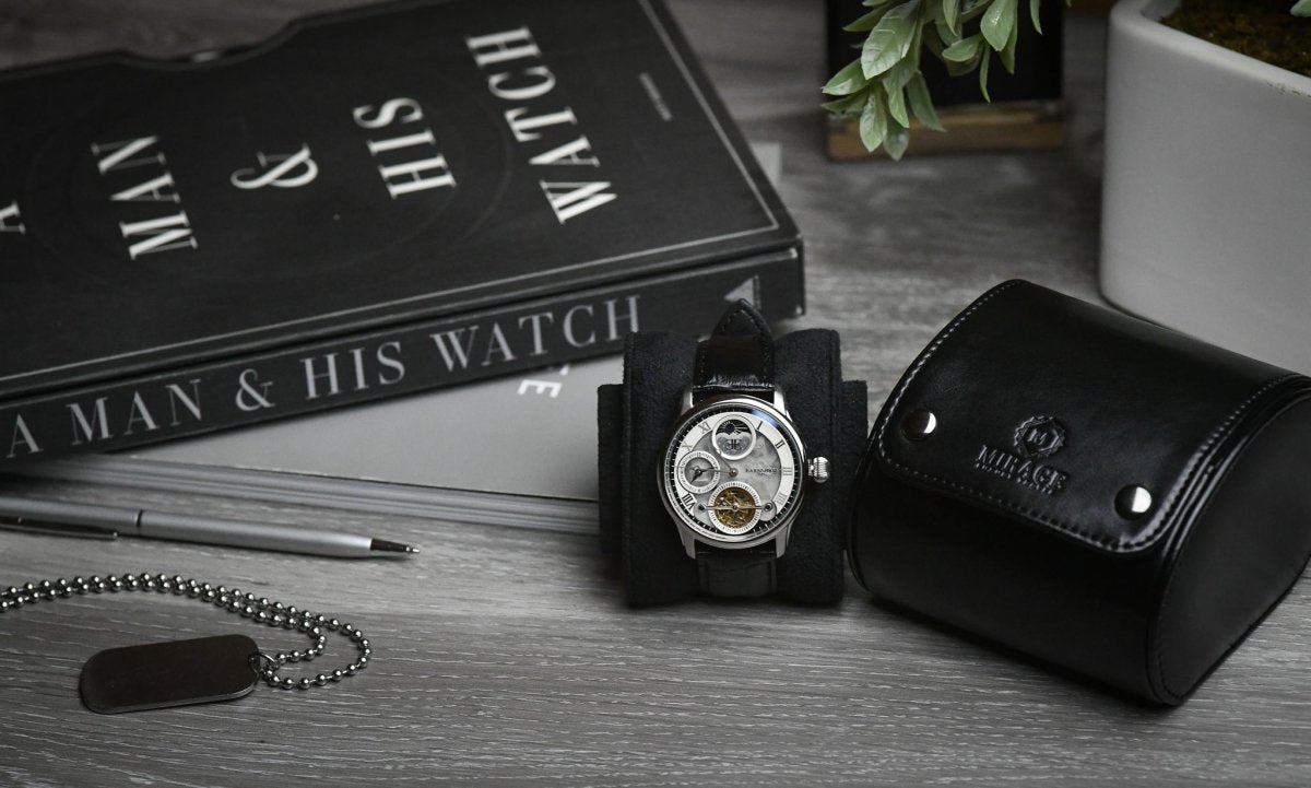1 Watch Case - Super Black watch band - Strapped For Time