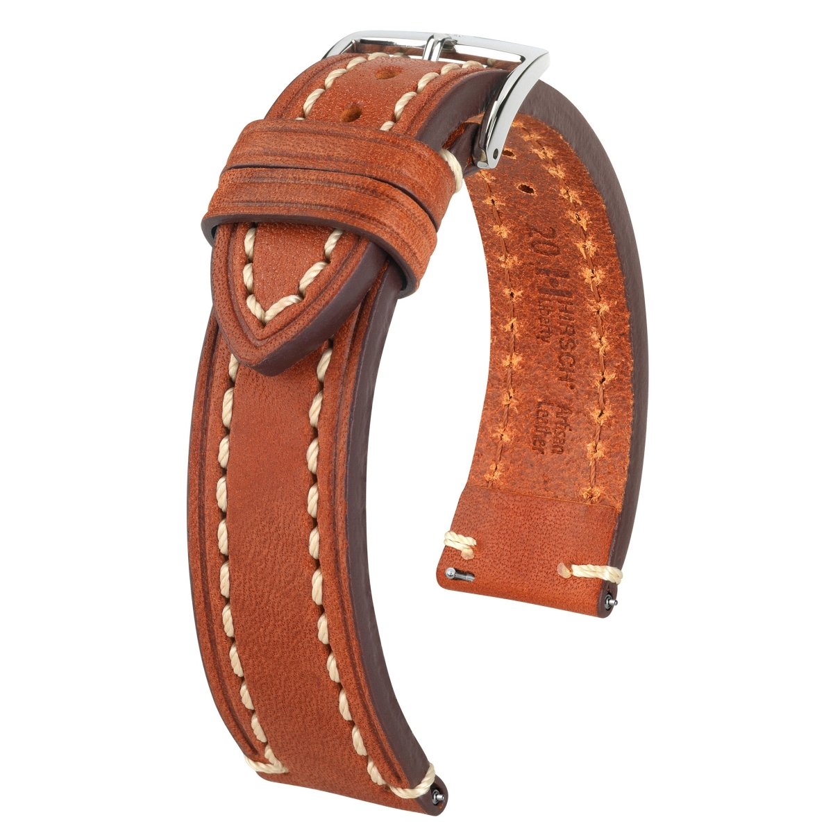 Liberty | Saddle Leather watch band - Strapped For Time