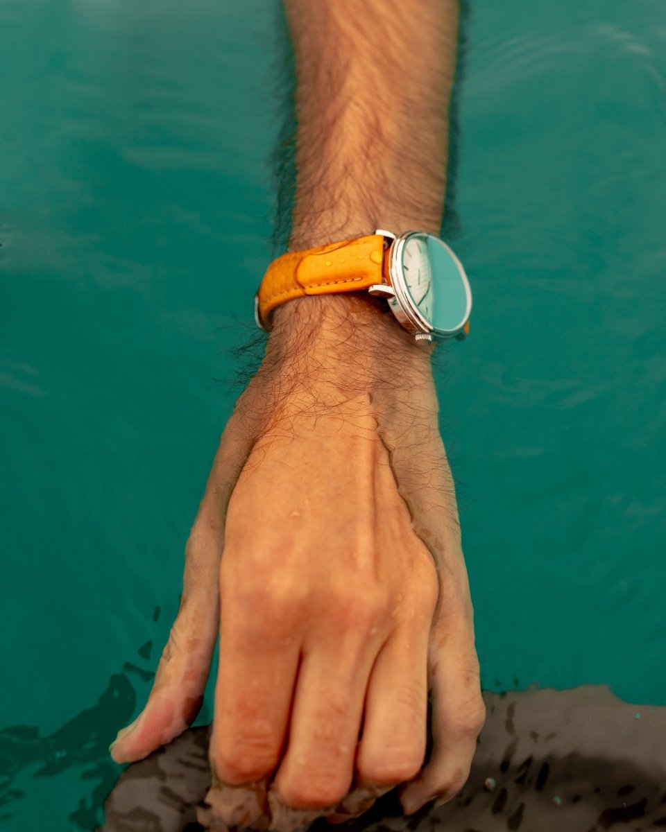 Carbon | Sport Leather watch band - Strapped For Time