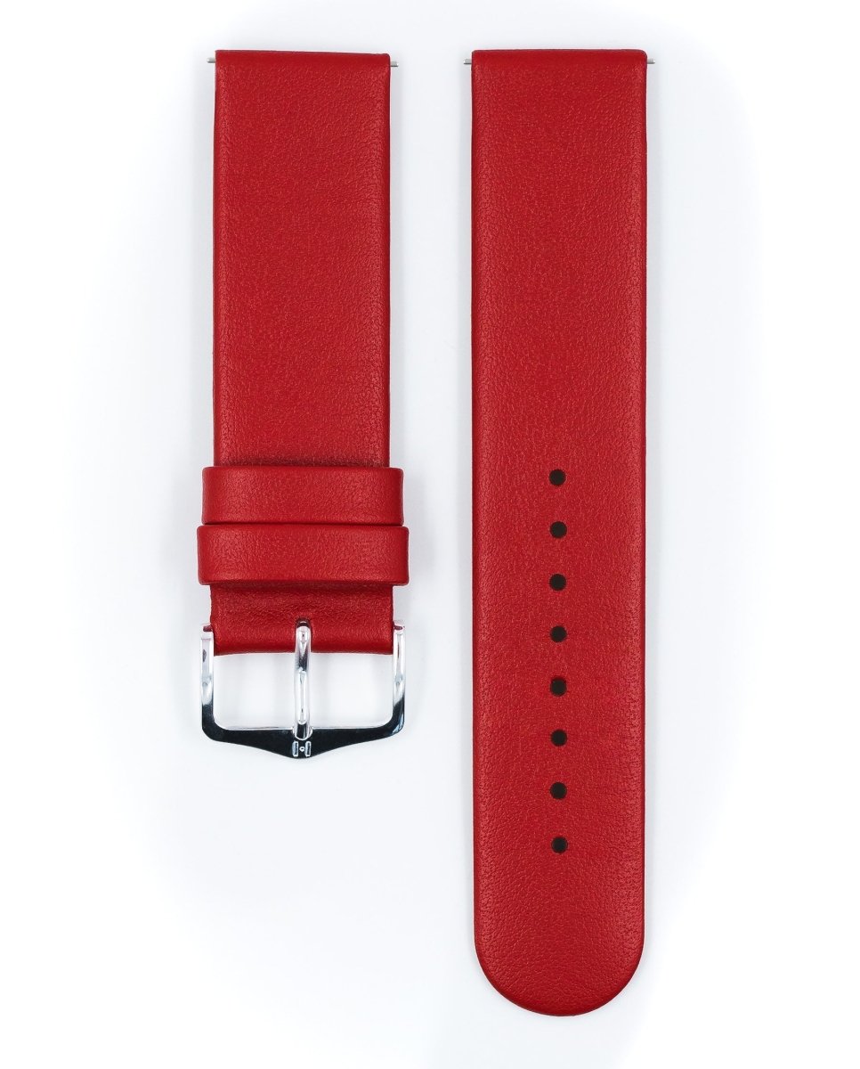 Scandic | Flat Calfskin Leather watch band - Strapped For Time