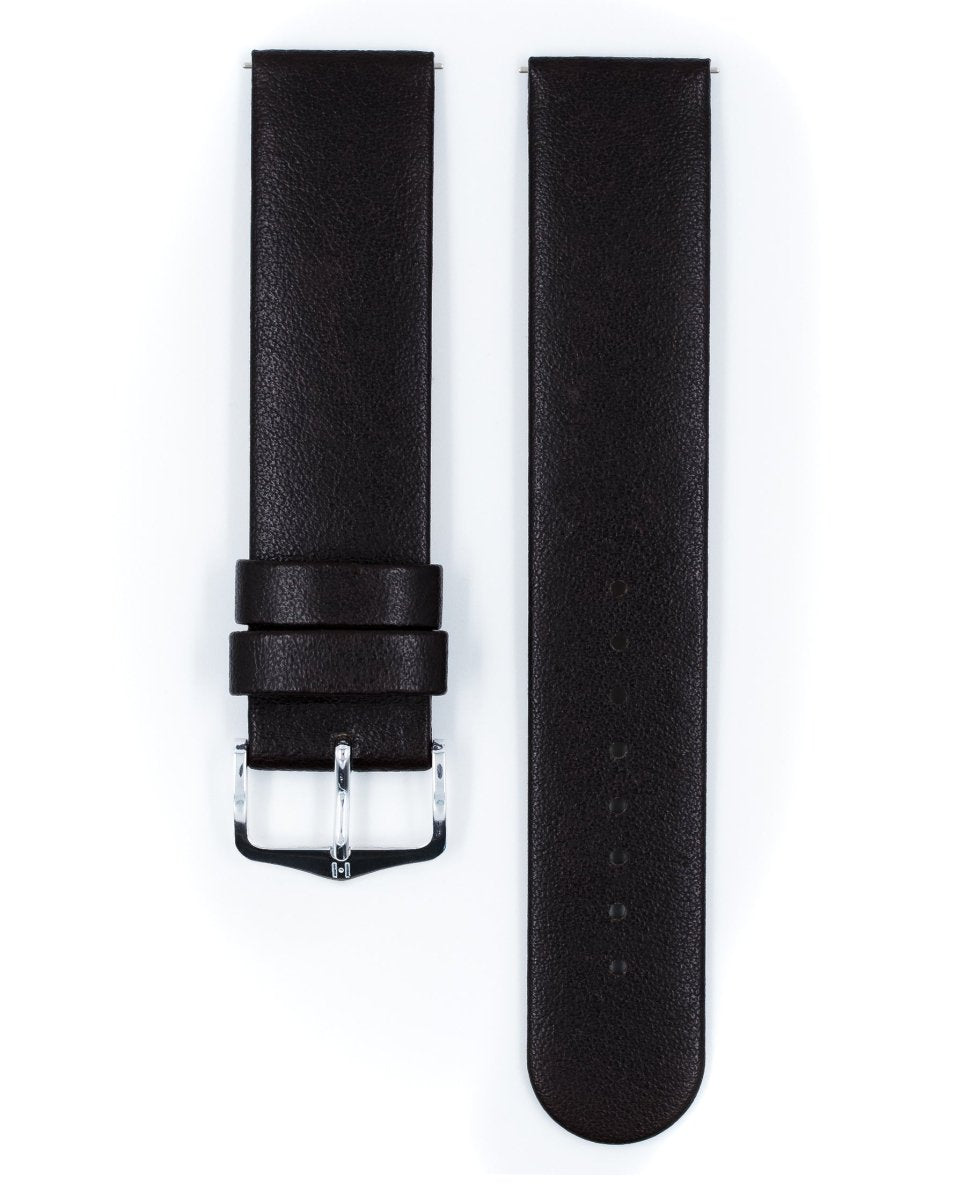 Scandic | Flat Calfskin Leather watch band - Strapped For Time