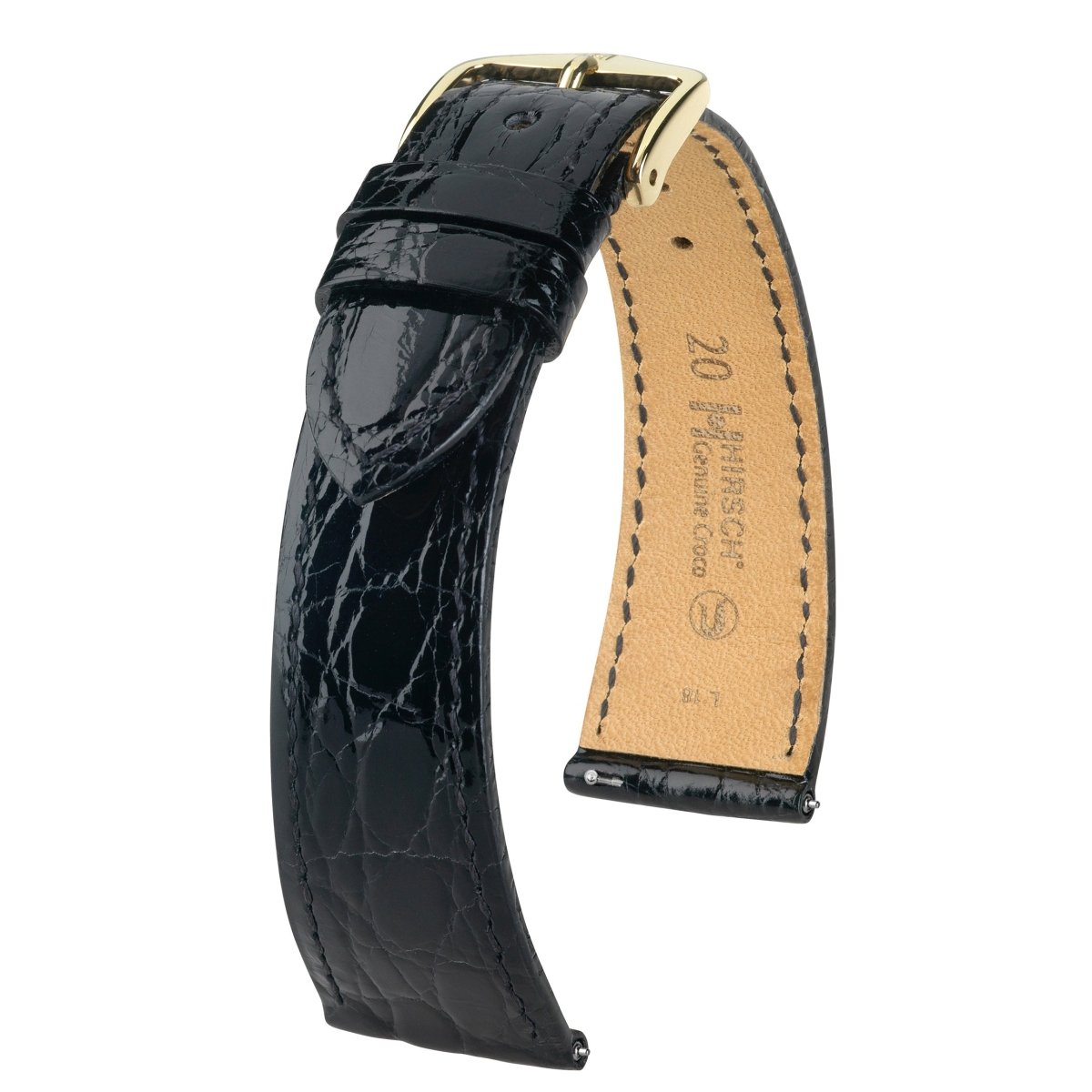 Genuine Croco | Flat Crocodile watch band - Strapped For Time