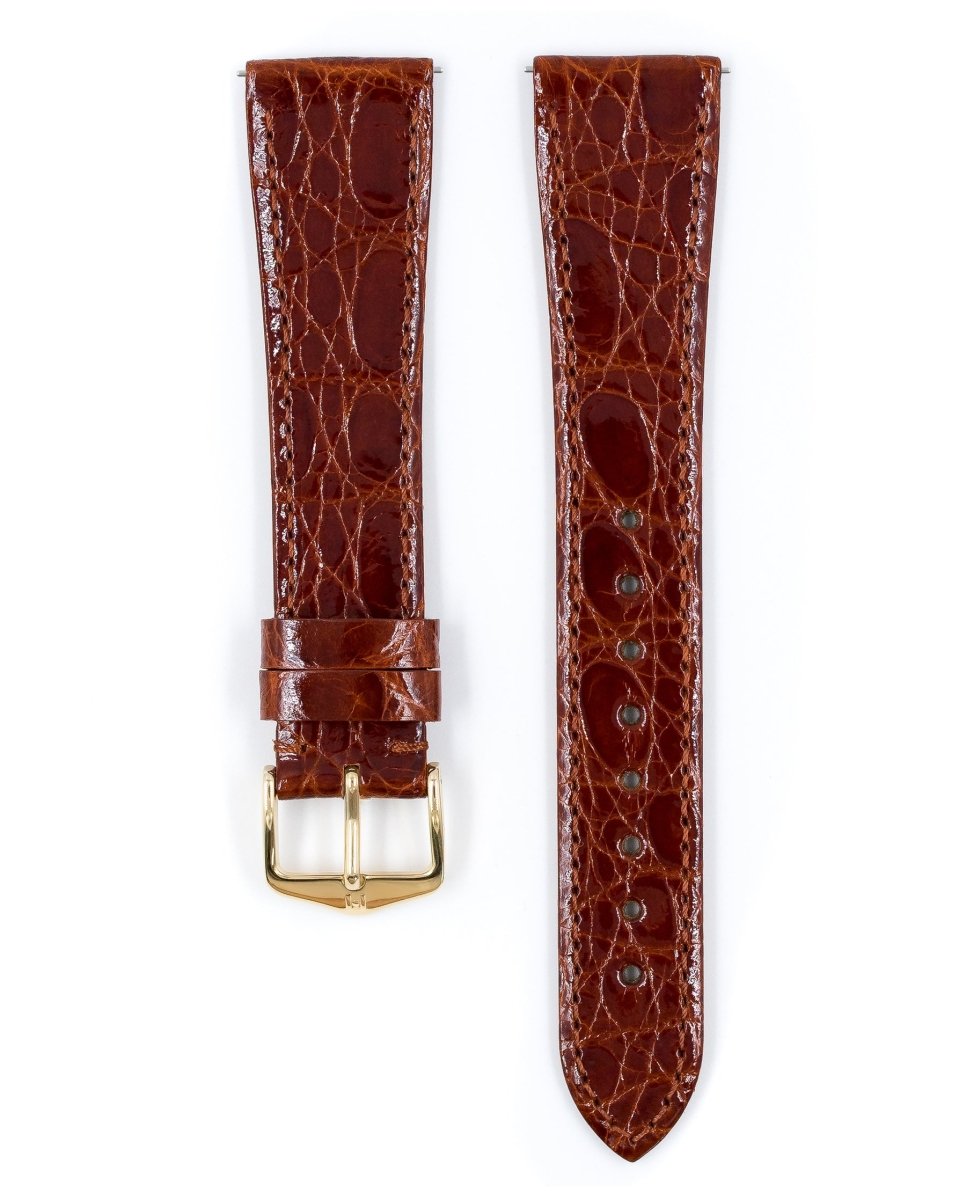 Genuine Croco | Flat Crocodile watch band - Strapped For Time