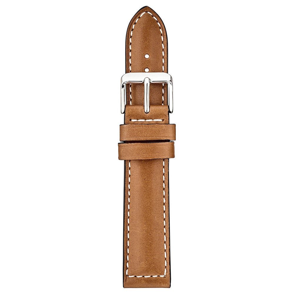 Padded Calfskin | Box Stitch watch band - Strapped For Time