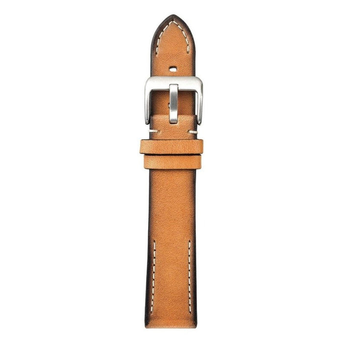 Hand Painted Vintage Leather Watch Band | Tan