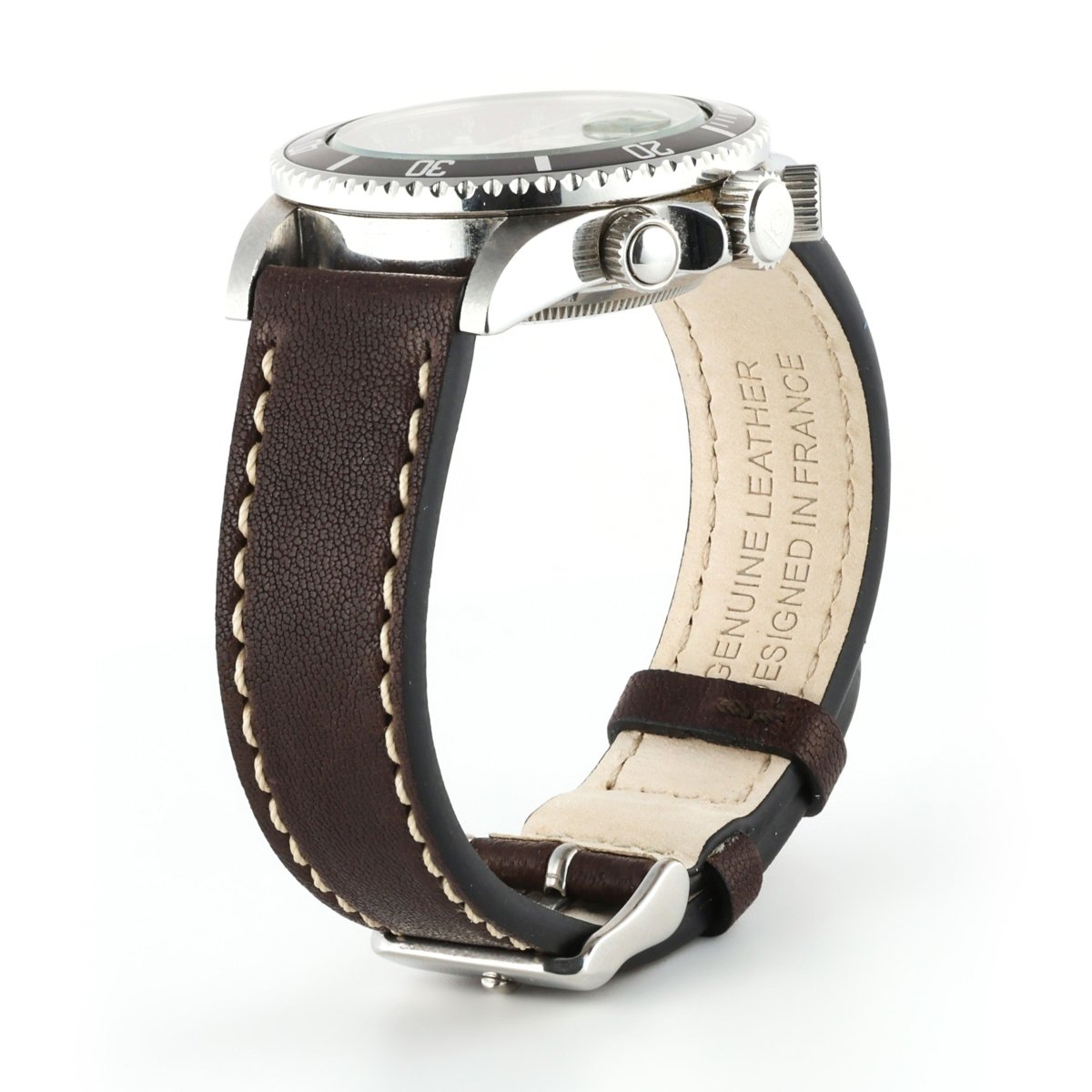 Classic | Rustic Leather watch band - Strapped For Time