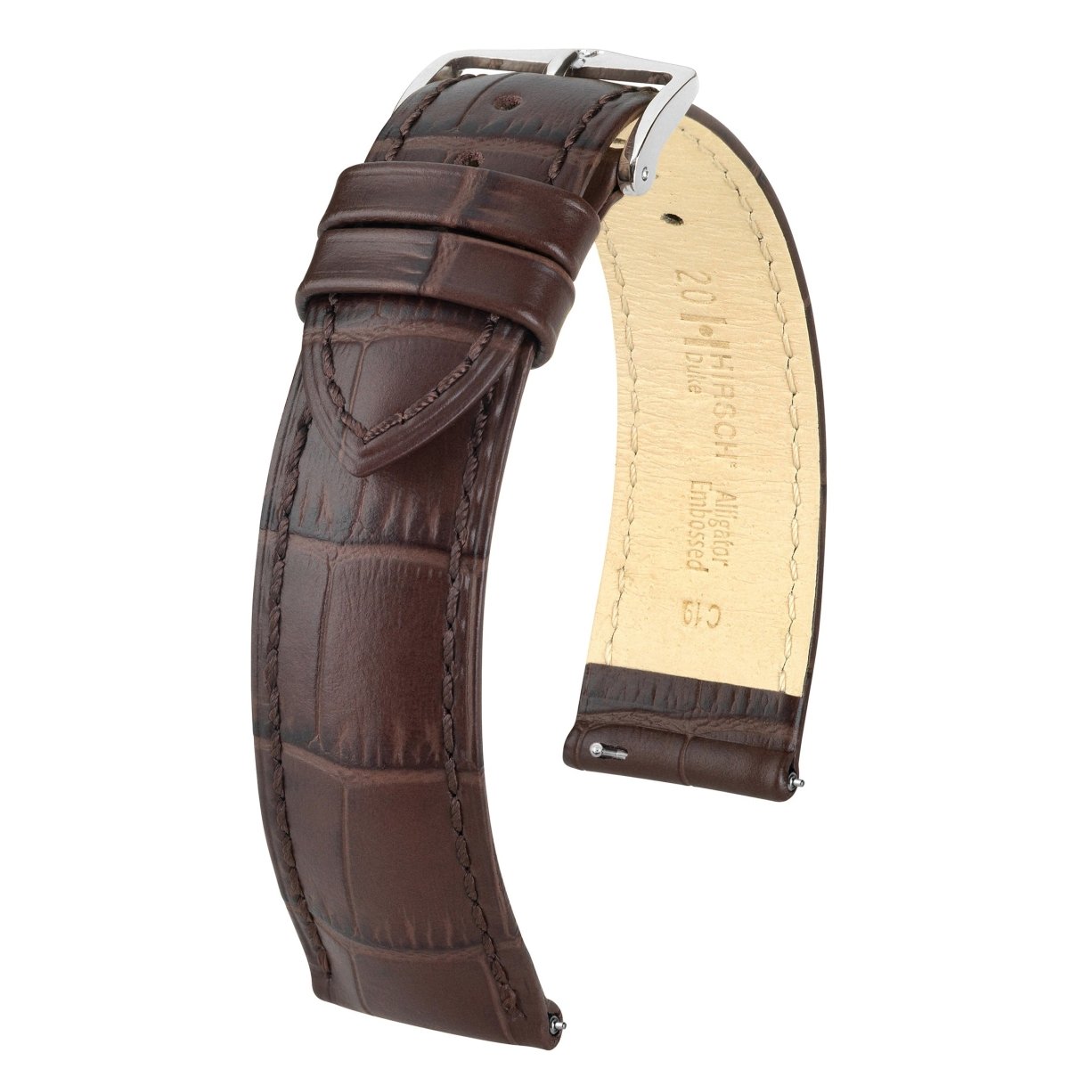 Duke | Embossed Alligator watch band - Strapped For Time
