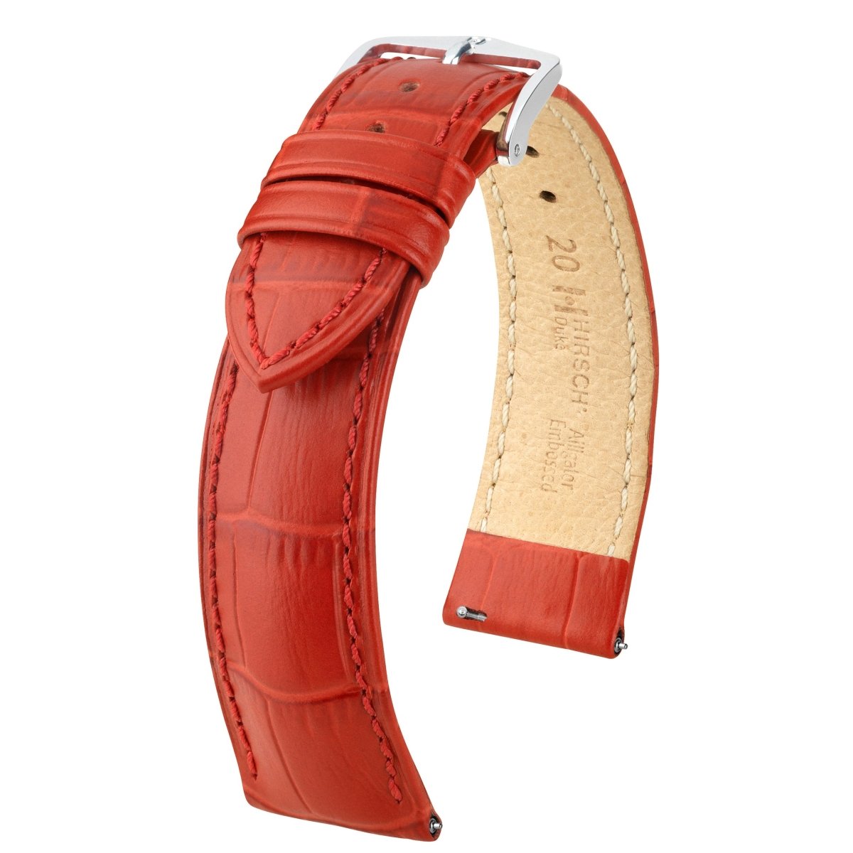 Duke | Embossed Alligator watch band - Strapped For Time