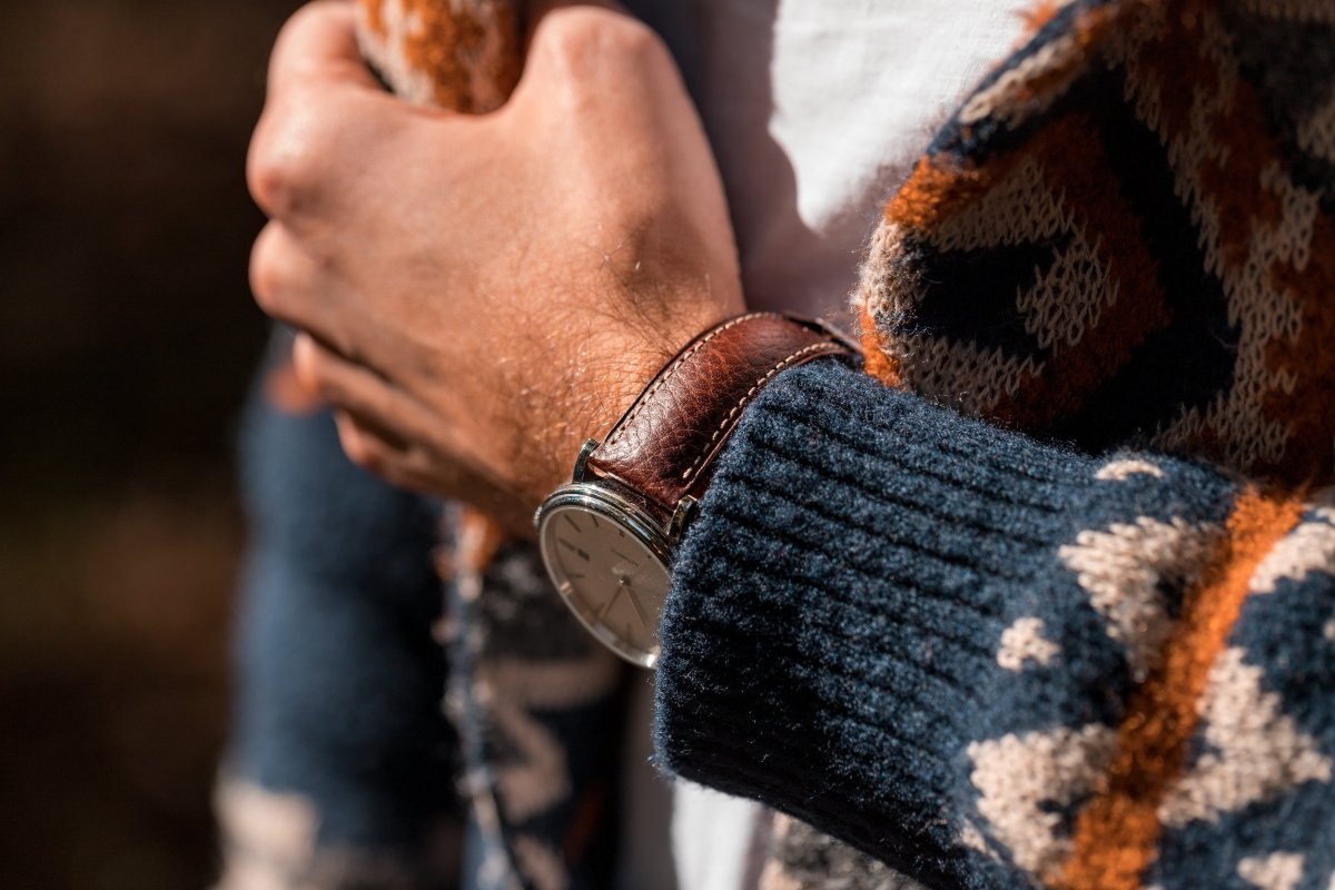 Boston | Buffalo Grain watch band - Strapped For Time