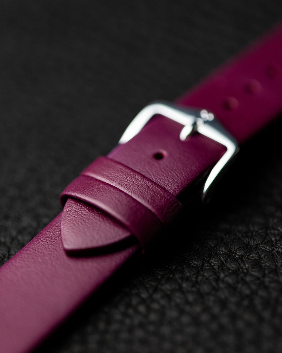 Toronto | Flat Calfskin Leather watch band - Strapped For Time