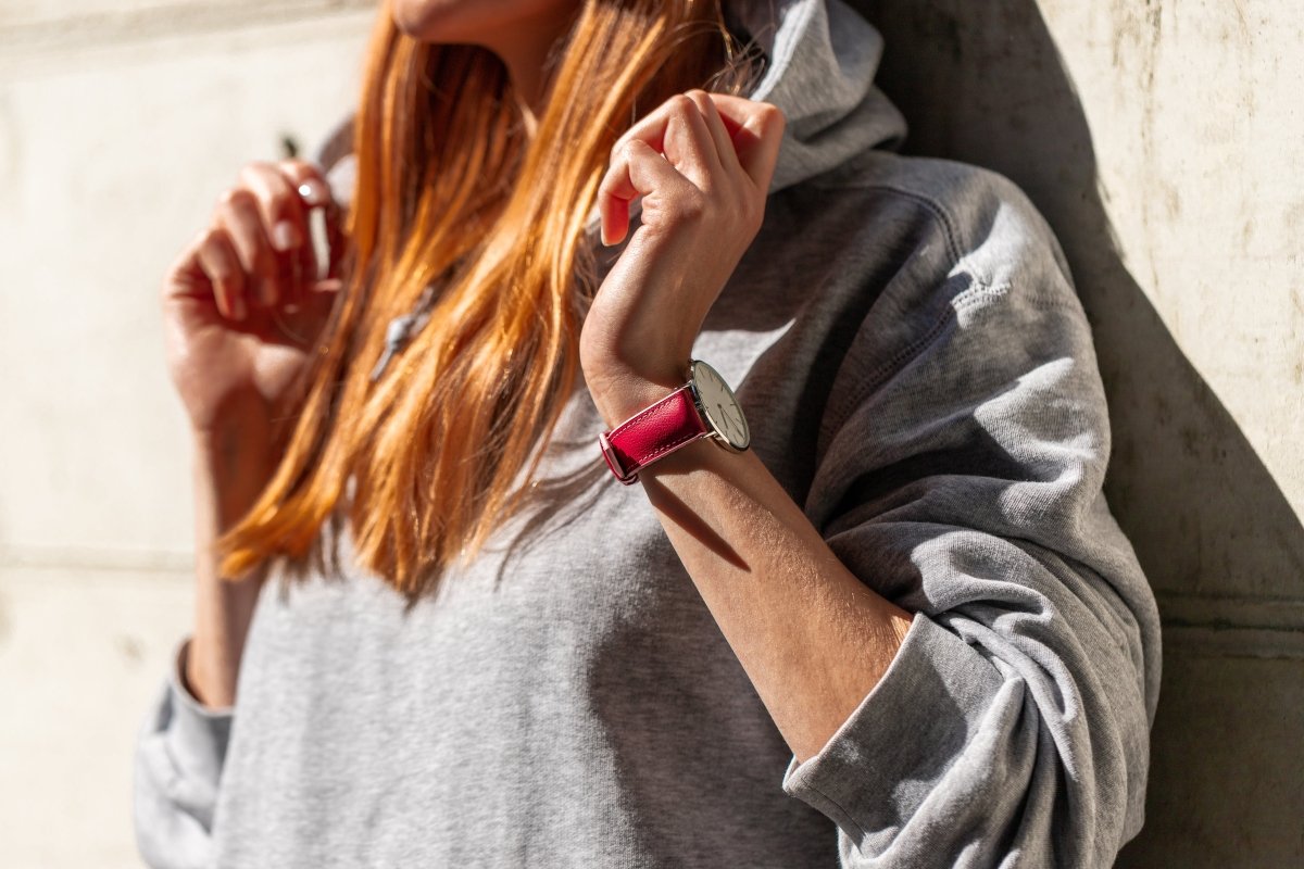 Lindsey | Performance Leather watch band - Strapped For Time