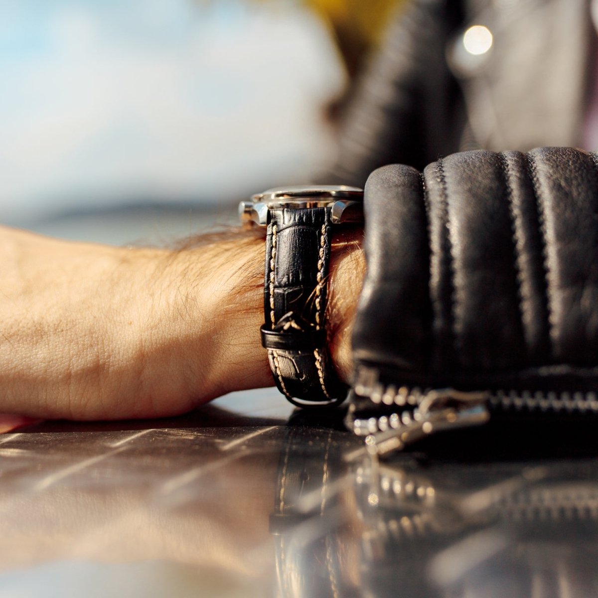 Modena | Embossed Alligator watch band - Strapped For Time