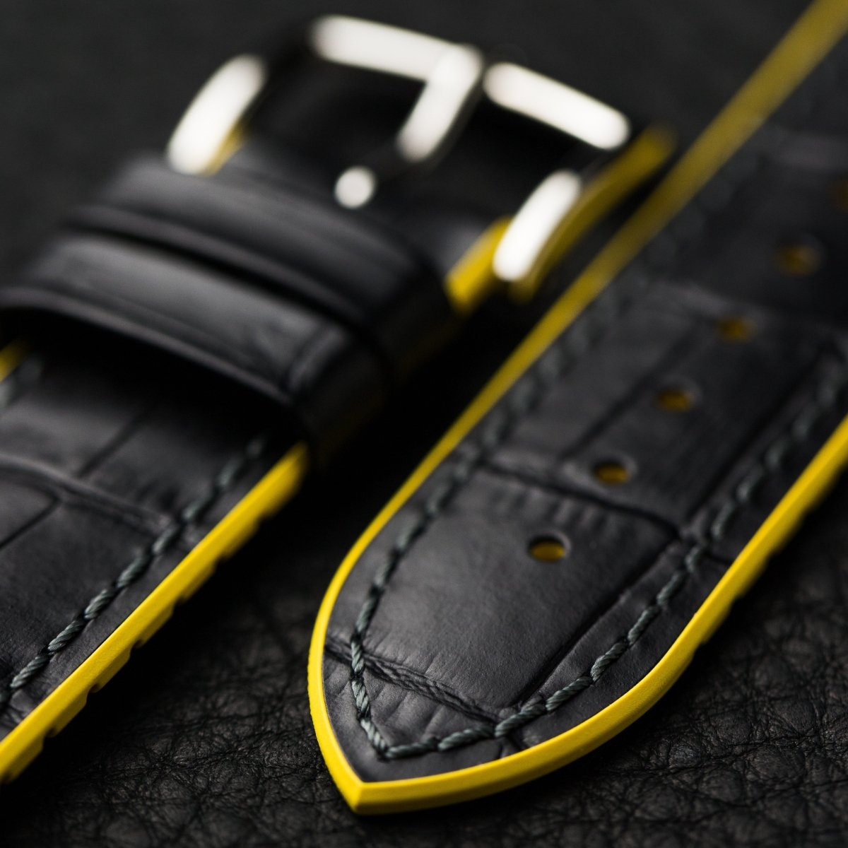 Andy | Performance Embossed Leather watch band - Strapped For Time