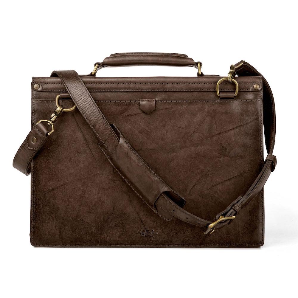 Benjamin Leather Briefcase watch band - Strapped For Time