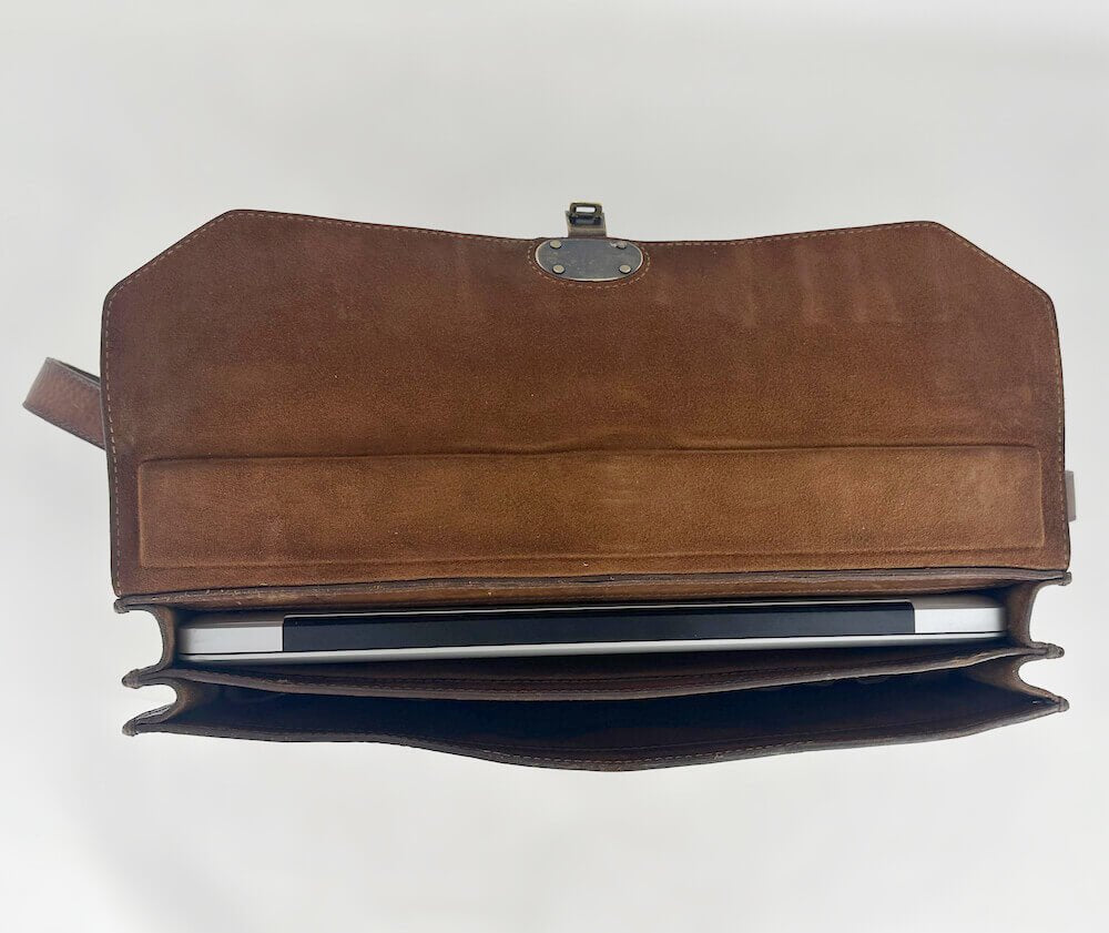 Benjamin Leather Briefcase watch band - Strapped For Time