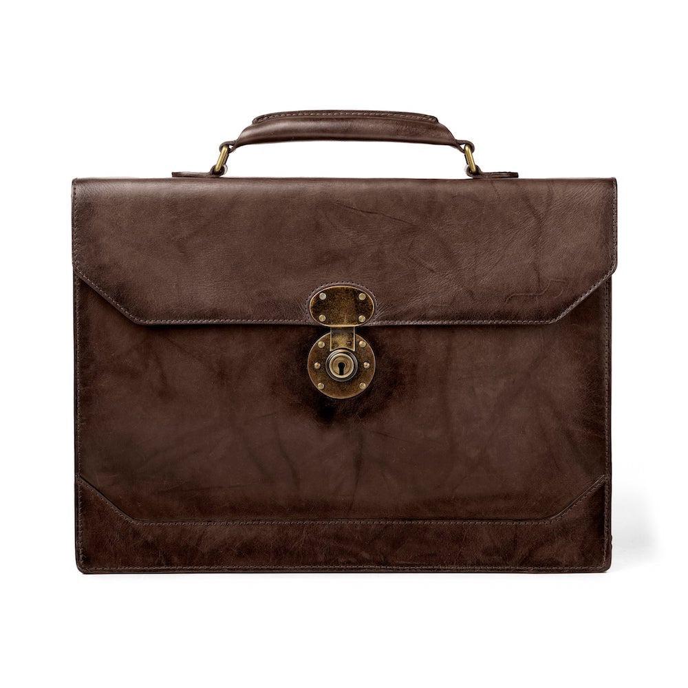 Benjamin Leather Briefcase watch band - Strapped For Time