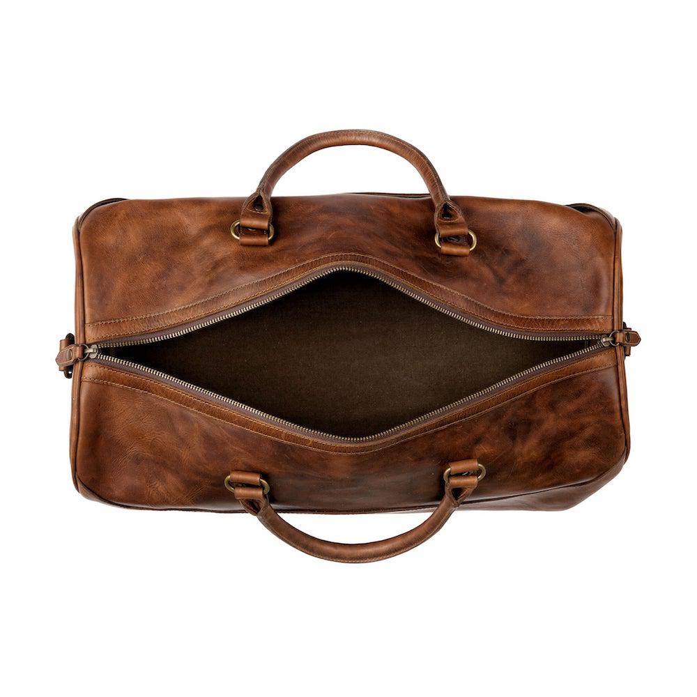 Benjamin Leather Duffle Bag watch band - Strapped For Time
