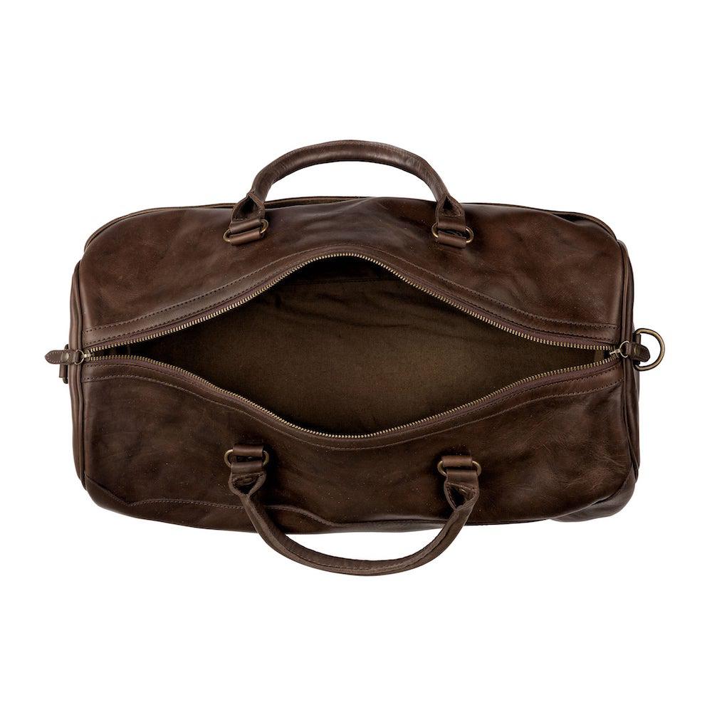 Benjamin Leather Duffle Bag watch band - Strapped For Time