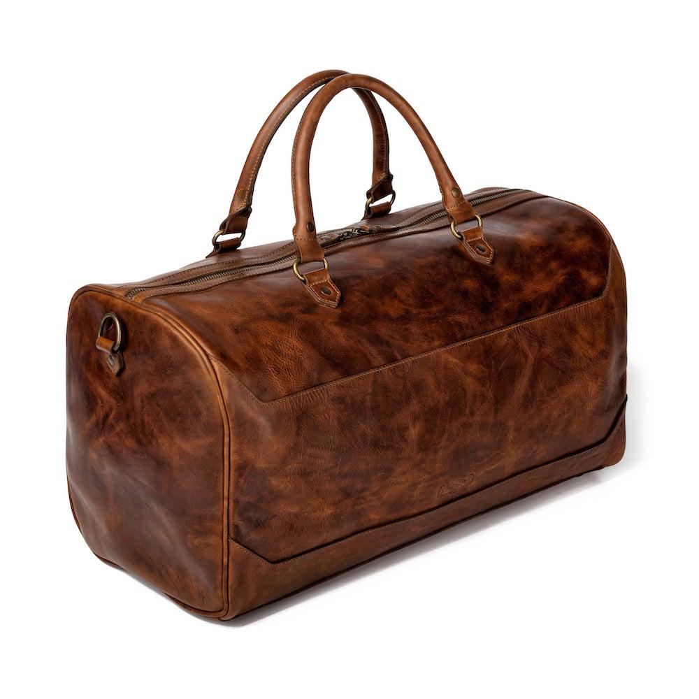 Benjamin Leather Duffle Bag watch band - Strapped For Time