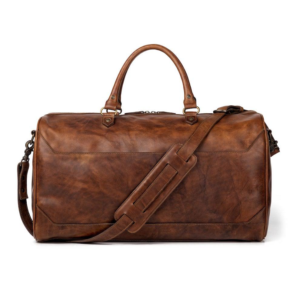 Benjamin Leather Duffle Bag watch band - Strapped For Time
