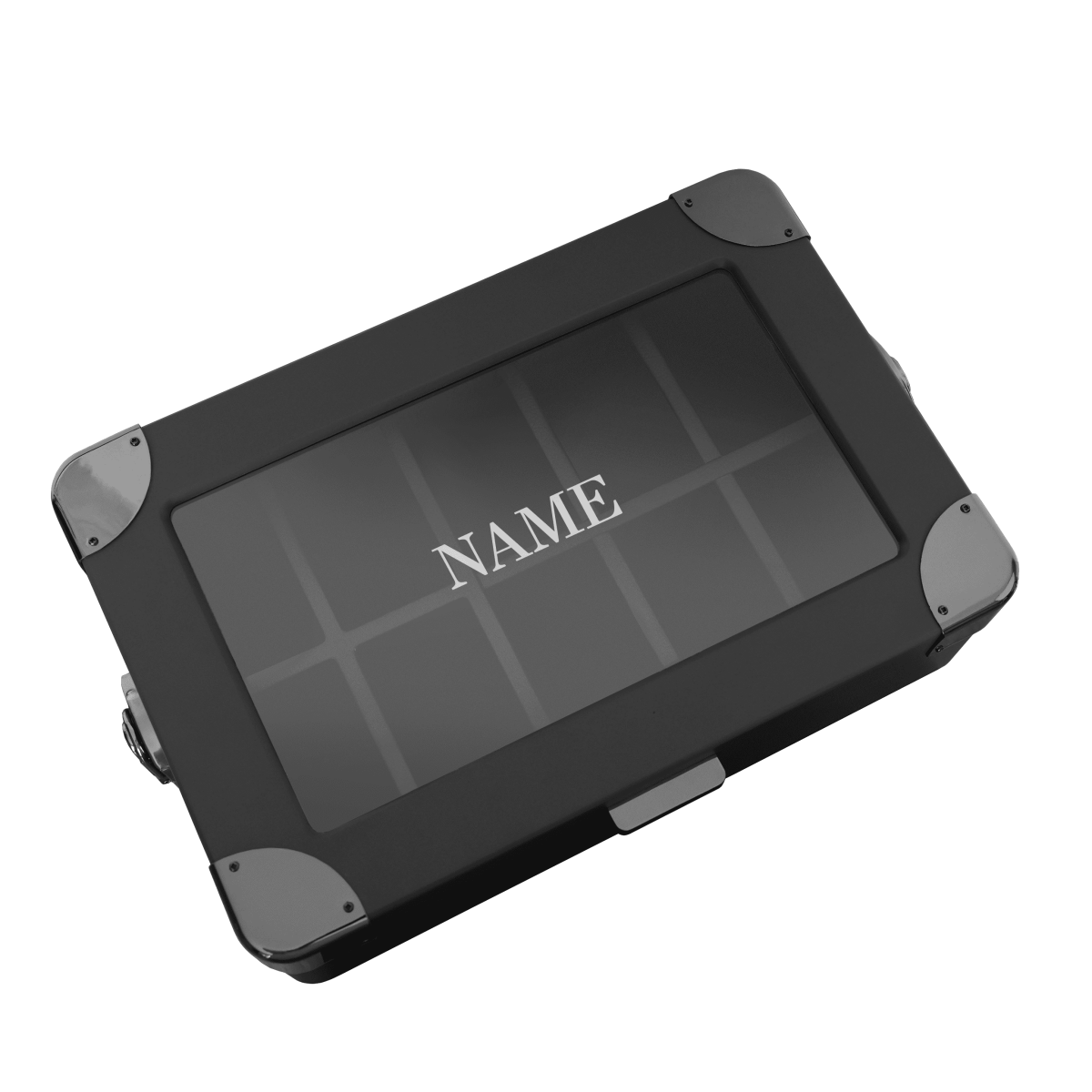 Black Edition Military Modular Watch Box - 10 Slot watch band - Strapped For Time