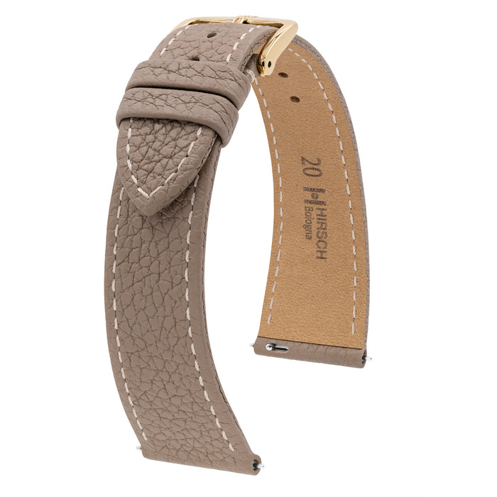Hirsch Bologna Italian Calfskin Watch Band | Taupe